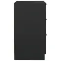 Tables de chevet 2 pcs noir 40x36x65 cm