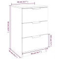 Tables de chevet 2 pcs noir 40x36x65 cm