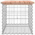 Banc de jardin design gabion 63x44x42 cm bois massif de douglas