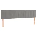 cadre de lit avec matelas LED Gris clair 180x200 cm