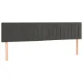 cadre de lit et matelas Gris foncé 180x200cm Velours