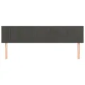 Têtes de lit 2 pcs Gris foncé 90x5x78/88 cm Velours