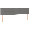 cadre de lit avec matelas Gris foncé 180x200cm Tissu