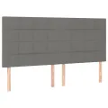 cadre de lit avec matelas Gris foncé 180x200cm Tissu