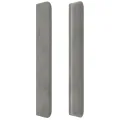 Tête de lit avec oreilles Gris clair 183x16x118/128 cm Velours