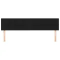 Têtes de lit 2 pcs Noir 100x5x78/88 cm Tissu