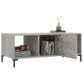 Table basse sonoma gris 102x50x40 cm bois d'ingénierie