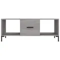 Table basse sonoma gris 102x50x40 cm bois d'ingénierie