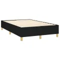 cadre de lit avec matelas Noir 120x200 cm Tissu