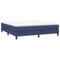 cadre de lit Bleu 160x200 cm Tissu