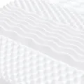 Matelas en mousse blanc 80x200 cm 7 zones dureté 20 ILD