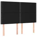 cadre de lit avec matelas Noir 140x190 cm Tissu