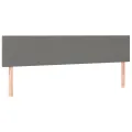 cadre de lit avec matelas Gris foncé 180x200cm Tissu