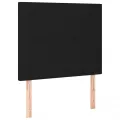 cadre de lit avec matelas Noir 90x200 cm Tissu