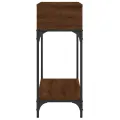 Table console chêne marron 100x30,5x75 cm bois d'ingénierie