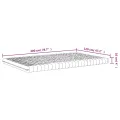 Matelas en mousse blanc 120x200 cm 7 zones dureté 20 ILD