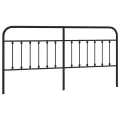 Tête de lit métal noir 200 cm