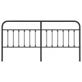 Tête de lit métal noir 200 cm