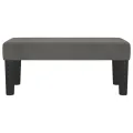 Banc Gris foncé 70x30x30 cm Velours