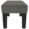 Banc Gris foncé 70x30x30 cm Velours