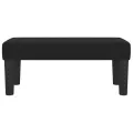Banc Noir 70x30x30 cm Tissu