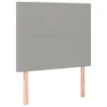 cadre de lit avec matelas Gris clair 80x200 cm Tissu