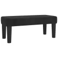 cadre de lit avec matelas Noir 120x200 cm Velours