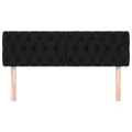 Têtes de lit 2 pcs Noir 80x7x78/88 cm Tissu