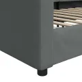 Lit de jour gris foncé 90x200 cm tissu