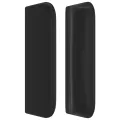 Tête de lit avec oreilles Noir 183x16x78/88 cm Similicuir