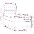 cadre de lit avec matelas Noir 90x190 cm Similicuir