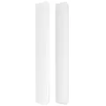 Tête de lit avec oreilles Blanc 203x16x118/128 cm Similicuir
