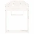 Banc de jardin blanc 110x38x45 cm bois massif de pin