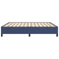 Cadre de lit Bleu 160x200 cm Tissu