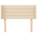 Tête de lit avec oreilles Crème 83x16x78/88 cm Tissu
