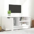 Meuble TV Blanc 80x35x36,5 cm Bois d'ingénierie