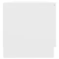 Meuble TV Blanc 80x35x36,5 cm Bois d'ingénierie