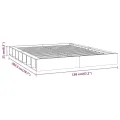 Cadre de lit Blanc 140x200 cm Bois massif