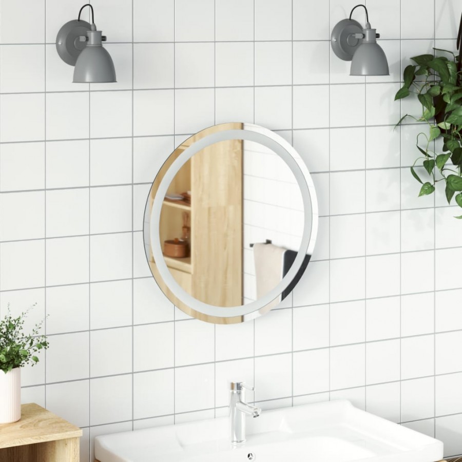 Miroir de salle de bain à LED 50 cm rond