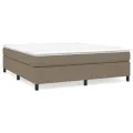 cadre de lit Taupe 180x200 cm Tissu