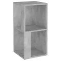 Armoire d'angle Gris béton 33x33x67 cm Aggloméré