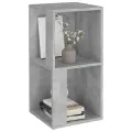 Armoire d'angle Gris béton 33x33x67 cm Aggloméré