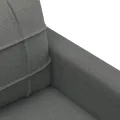 Canapé à 3 places Gris foncé 180 cm Tissu