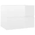 Ensemble de meubles de salle de bain Blanc brillant Aggloméré