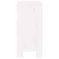 Tabourets de bar 2 pcs blanc 40x36x75 cm bois massif de pin