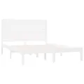 Cadre de lit Blanc Bois massif 160x200 cm