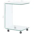 Table basse 45 x 40 x 63 cm Verre trempé
