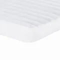 Lit de jour avec gigogne et matelas crème 100x200 cm tissu