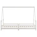 Cadre de lit pour enfants blanc 90x200 cm bois de pin massif