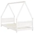 Cadre de lit pour enfants blanc 90x190 cm bois de pin massif